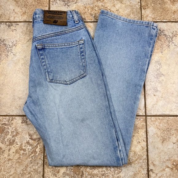 American Eagle Dungarees Women's 90s Mom Blue Jeans - Size 4 - 100% Cotton - Picture 5 of 8